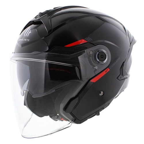 Casque jet cosmo noir - mt, sv