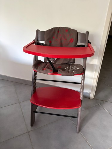 Chaise enfant evolutive rouge - evolutive,