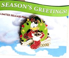Disney's Donald Duck With Bag Of Coal Christmas Pin 