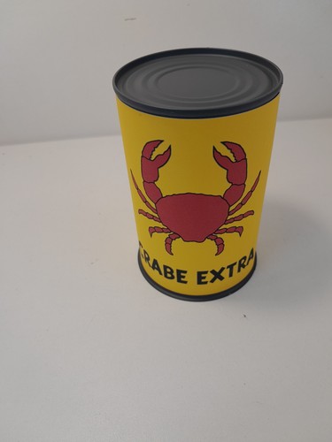 Boite conserve tintin - tintin, crabe