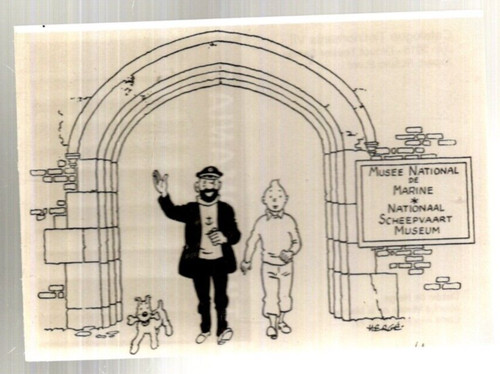 Tintin carte postale - postale,
