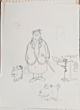 TARDI : dessin, croquis, au crayon, original, non-signé