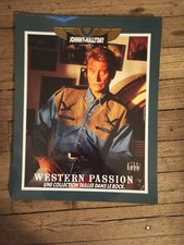 affiche de pub Johnny Hallyday legend western