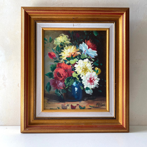 Tableau peinture hst bouquet - tableau,