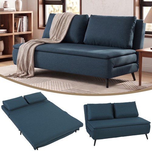 Homcom canapé convertible - homcom, 2