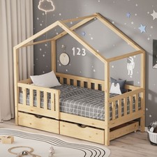 Lit cabane enfant en bois de