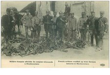 77.NEWMONTIERS.n°31042.FRENCH SOLDIERS GERMAN HELMET AFFABLES NEW