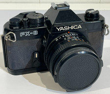 Yashica FX-3 Super 2000 SLR Film Camera With DX 50mm 1:2 Lens UNTESTED