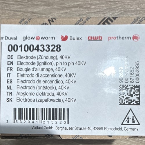 Vaillant bougie allumage - vaillant,