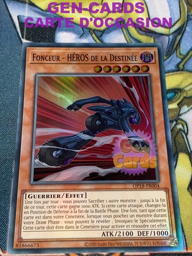 Carte fonceur heros - fonceur,