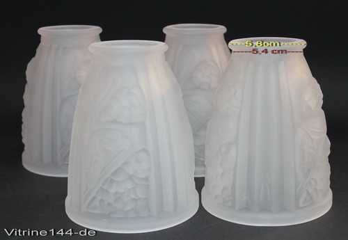Art deco glass shade - art, frosted