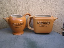 Pichets  RICARD en grès 1 litre (1 avec fêlure)