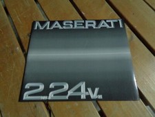 M8657 XX - MASERATI 224 2.24V BROCHURE BOOKLET