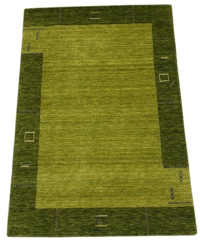 Tapis gabbeh vert - vert, laine