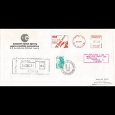 AR 10LA - ENV. ESA KOUROU ARIANE L04 - SAT. MARECS-A & THÉSÉE