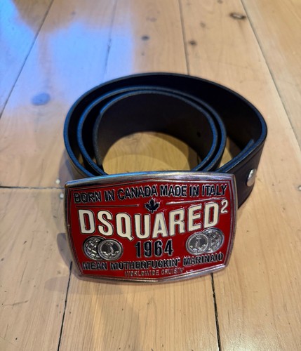 Dsquared2 vintage leather belt