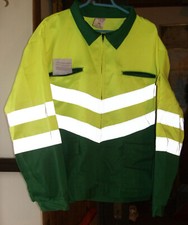 Veste de travail bandes réfléchissantes jaune fluo vert neuve taille 6 LEBEURRE