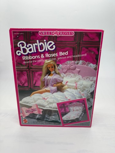 Barbie 1990 ribbons - barbie, roses