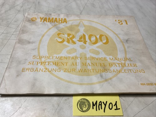 Yamaha sr400 1981 4g4 - 4g4, 400