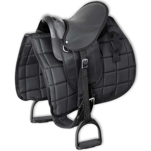 Ensemble selle pony noir - de,