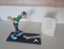 FIGURINE LEBLON DELIENNE GASTON LAGAFFE GOLFEUR NEUF EN BOITE + CERTIFICAT