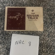 1986 Nissan Pickup Truck Owners Manual Owner Guide Book 720 Pick-Up Gas Diesel
