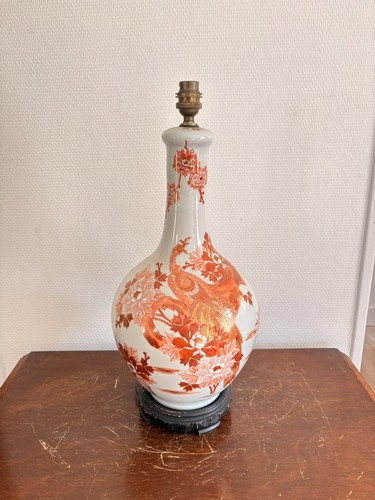 Lampe vase porcelaine imari - lampe,