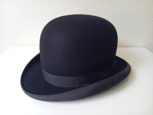 Ancien chapeau melon feutre - ancien,