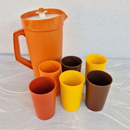 Lot pichet cruche orange - ou,