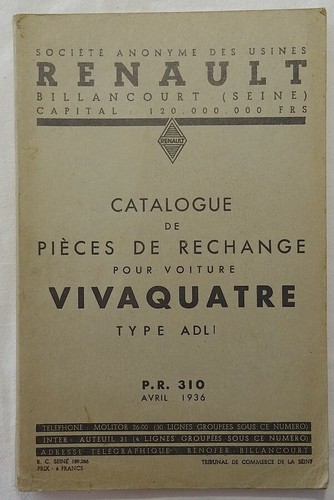 Renault catalogue de pièces - renault,