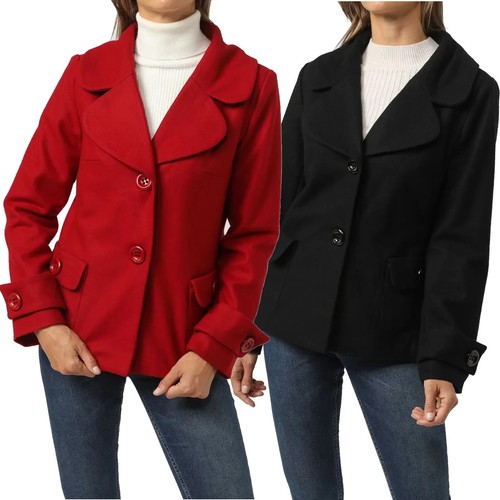 Manteau court femme col - femme, À