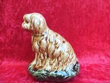 Beautiful old piggy bank dog in French earthenware circa 1890 original!
