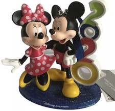Boule Noël Christmas Ornament Figurine Mickey Minnie Disneyland Paris Disney