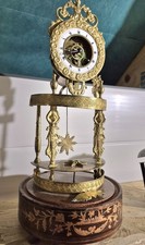 Rare Pendule Empire Squelette Horloge Carillon Comtoise