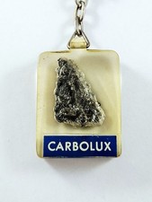 KEYCHAIN - Resin - CARBOLUX - COAL FUELS - Vintage 1960s -