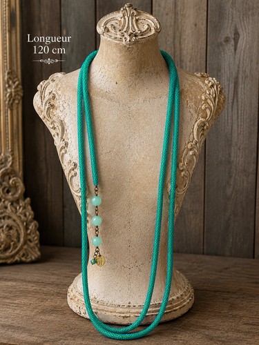 Collier sautoir cordon - collier,
