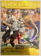 2016 Score - Sack Attack DeMarcus Ware #8 Jumbo Gold /99