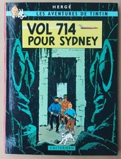 - LES AVENTURES DE TINTIN (22). VOL 714 POUR SYDNEY - EO  2ème TIRAGE 1968 NEUF.