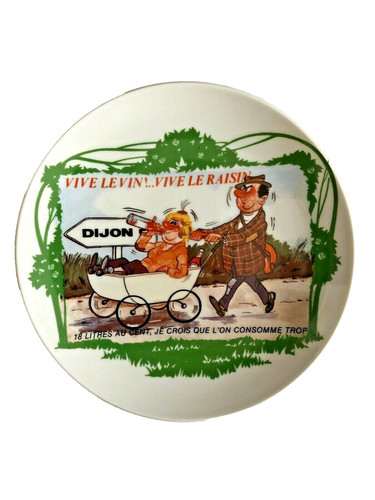 Assiette sérigraphiée humour - assiette,