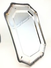 Antique Rectangle Silver Metal Tray Silver Plated Plate Dish Service N7