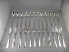 FRANCE, 12 piece tableware, Art Deco, silver metal, excellent condition