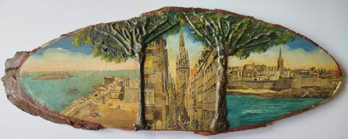 Souvenir tranche bois brut - de,