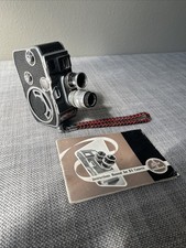 Paillard Bolex B8 Cine Camera w/manual 8mm Movie Untested Vintage Cinema NiCE
