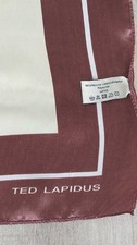 foulard Ted Lapidus carré écharpe polyester 75x75cm