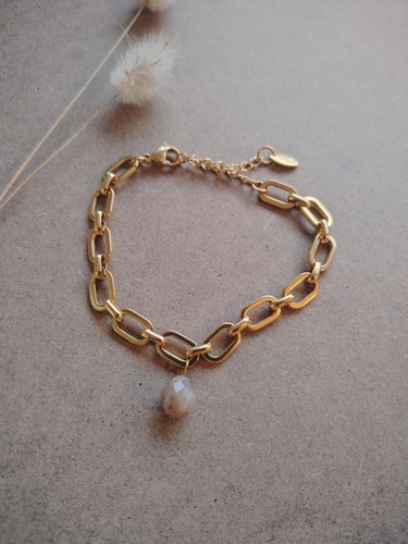 Bracelet chaîne jaune 18 - chaîne,