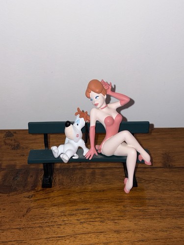 Figurine droopy pin banc - droopy, pin-up