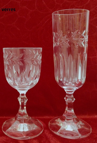 Verres cristal taillé - cristal,