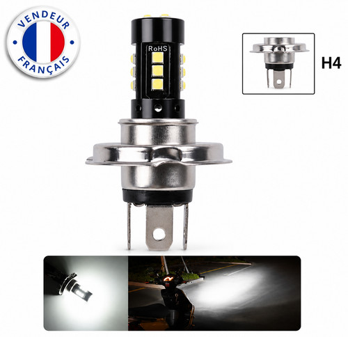 Led pour scooter moto - h4,