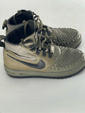Nike Sneaker Lunar Air Force One Duckboot Men 6.5 /Youth 6.5 Wolf Gray Green AF1