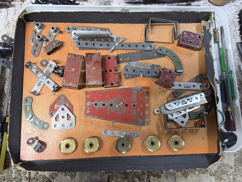 Meccano bunch parts - of,